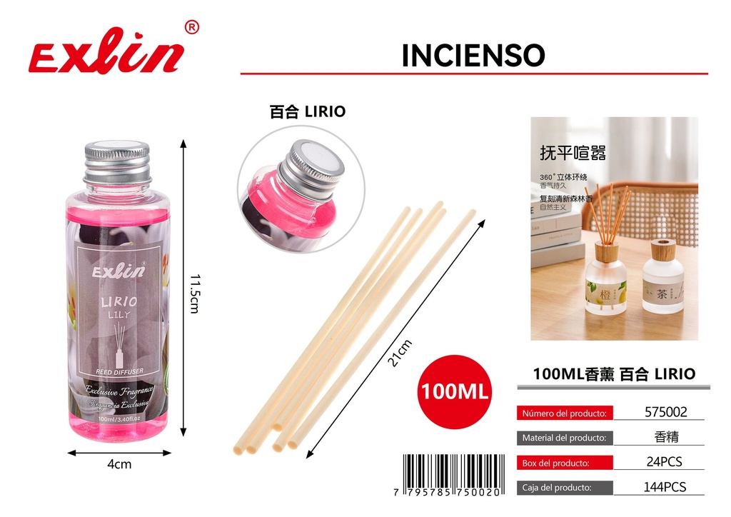 [575002] 100ML香薰 百合 Lirio（塑料瓶）
