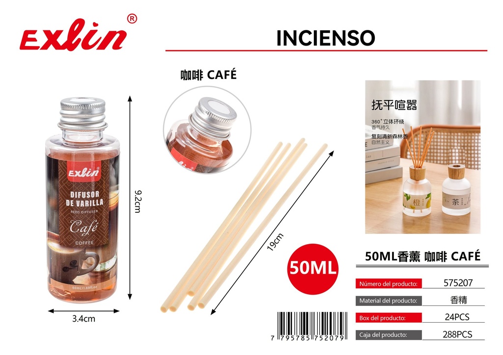 [575207] 50ML香薰 咖啡 Café（塑料瓶）