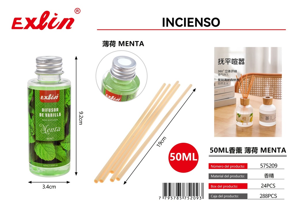 [575209] 50ML香薰 薄荷 Menta（塑料瓶）