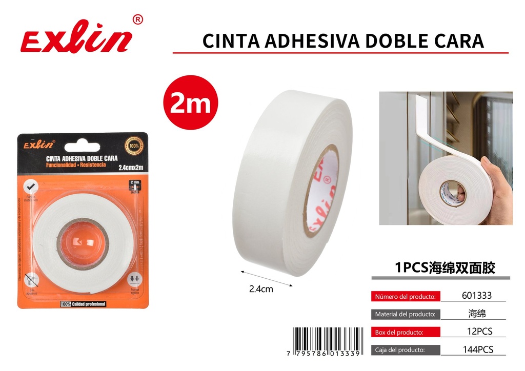 [601333] CINTA ADHESIVA DOBLE FAZ