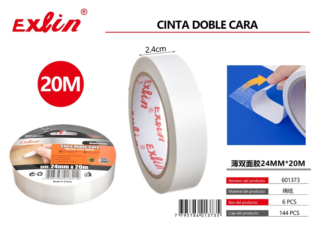 [601373] CINTA ADHESIVA DOBLE FAZ