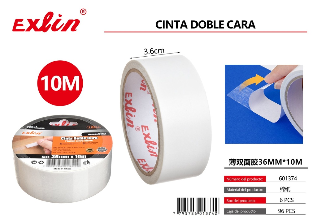 [601374] CINTA ADHESIVA DOBLE FAZ