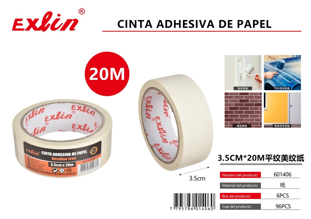 CINTA ADHESIVA DE PAPEL