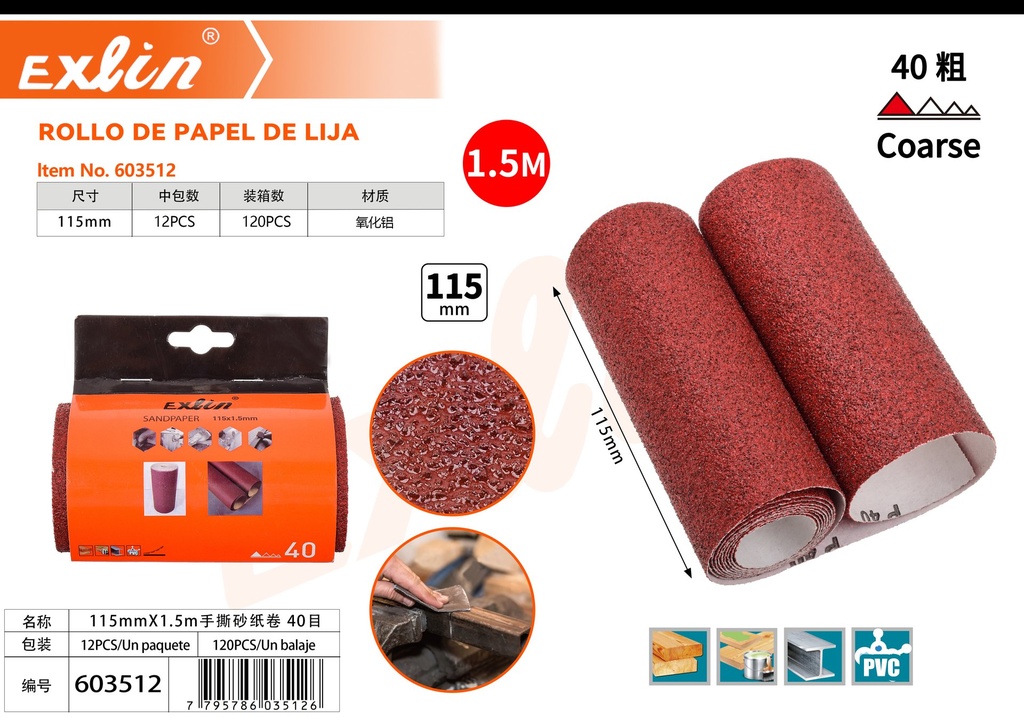 Rollo De Papel De Lija