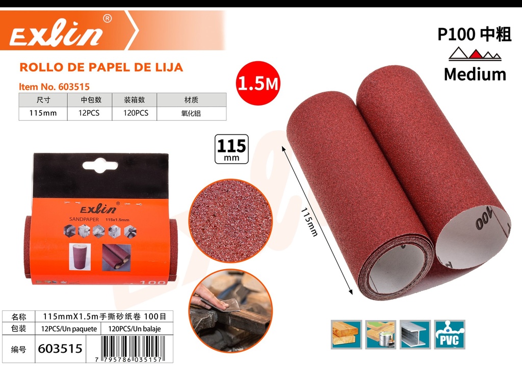 Rollo De Papel De Lija