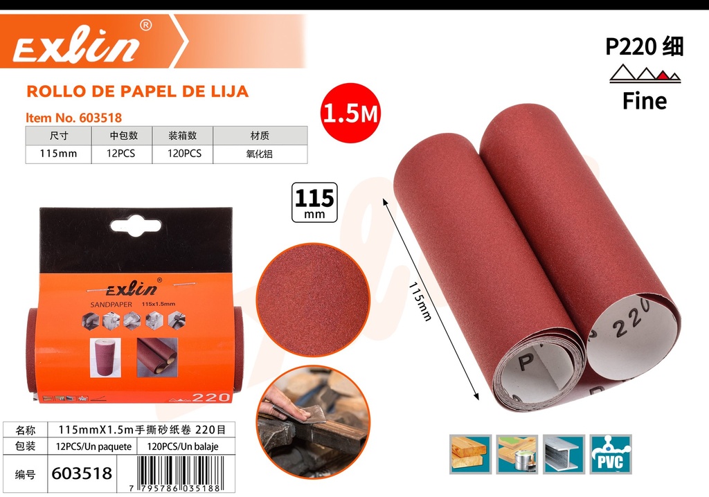 Rollo De Papel De Lija