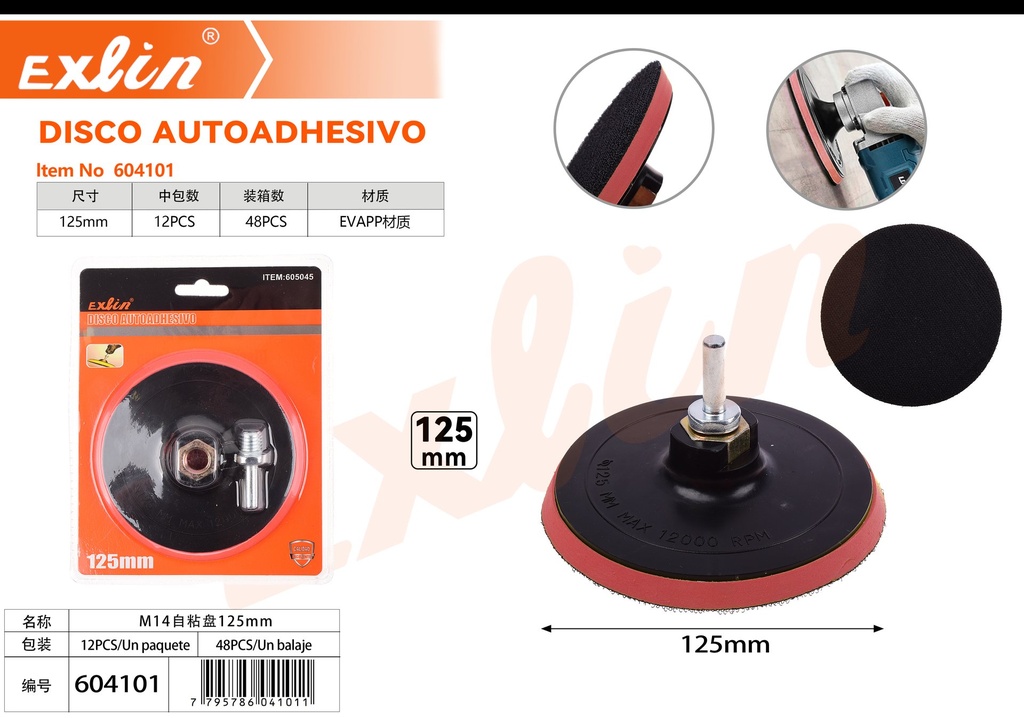 DISCO AUTOADHESIVO