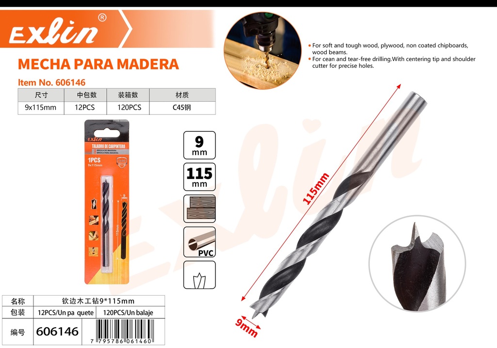 MECHA PARA MADERA