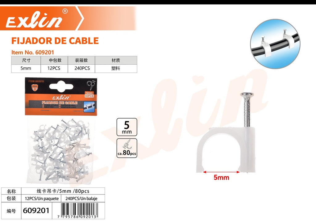 [609201] FIJADOR DE CABLE