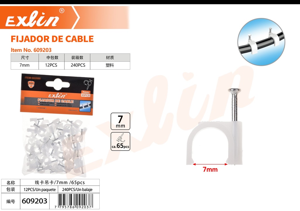 FIJADOR DE CABLE