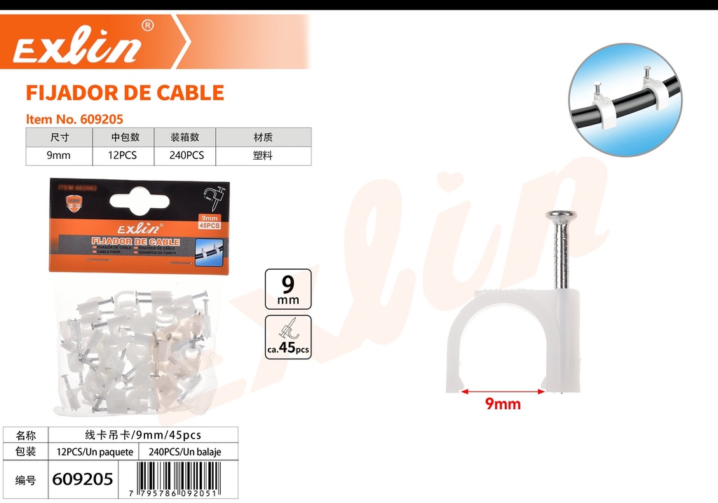 [609205] FIJADOR DE CABLE