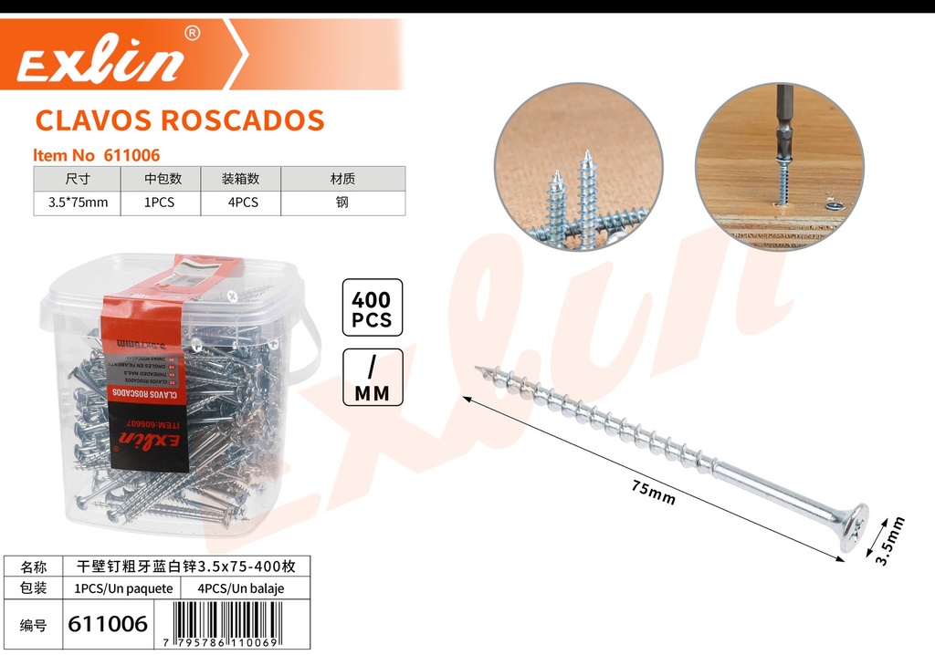 CLAVOS ROSCADOS
