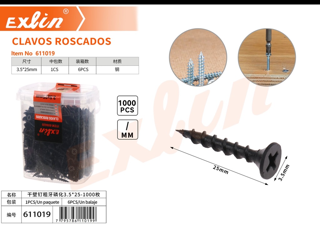 CLAVOS ROSCADOS