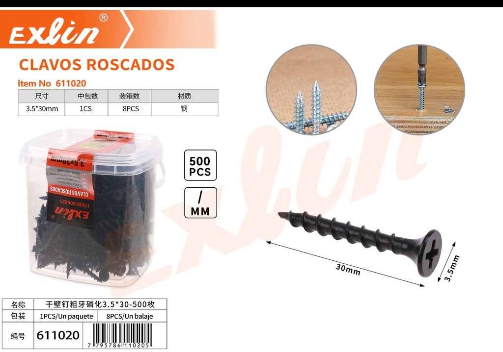 CLAVOS ROSCADOS