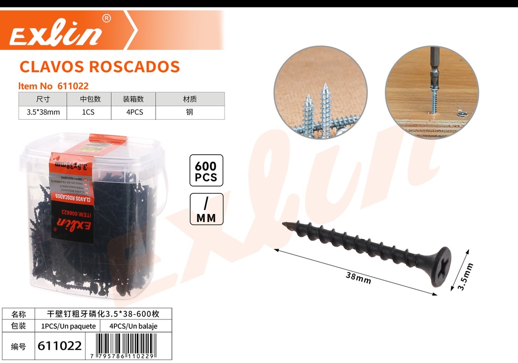 CLAVOS ROSCADOS