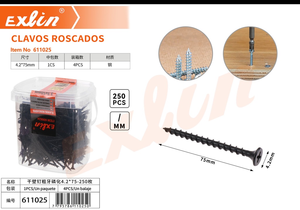 CLAVOS ROSCADOS