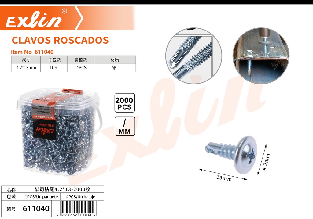 CLAVOS ROSCADOS