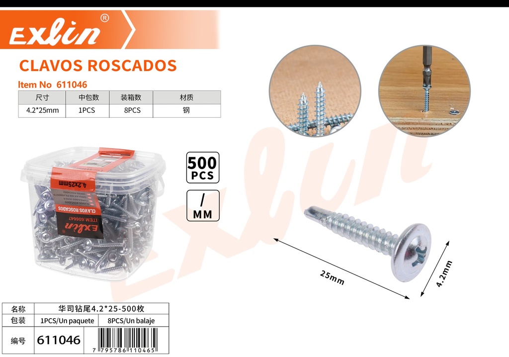 CLAVOS ROSCADOS