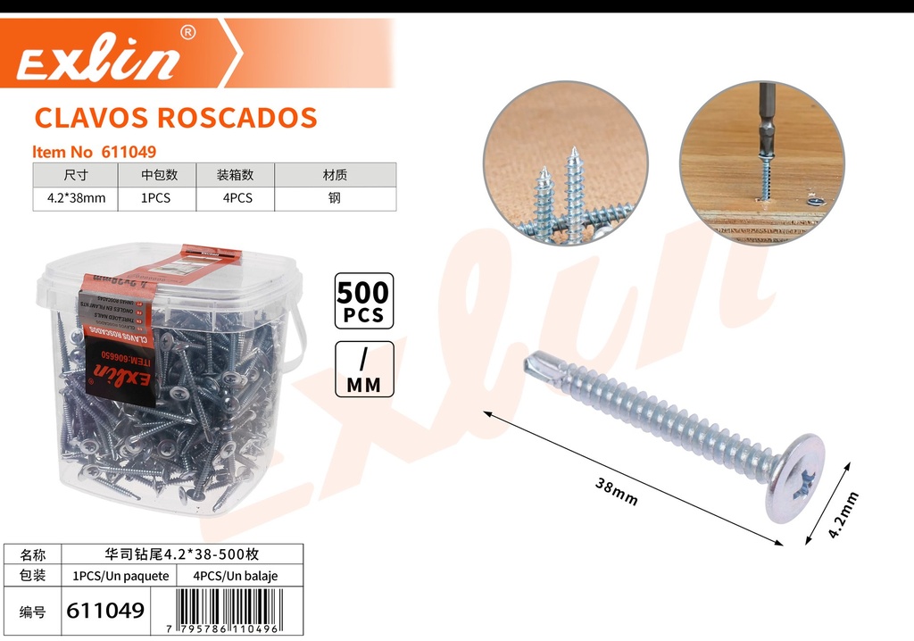 CLAVOS ROSCADOS