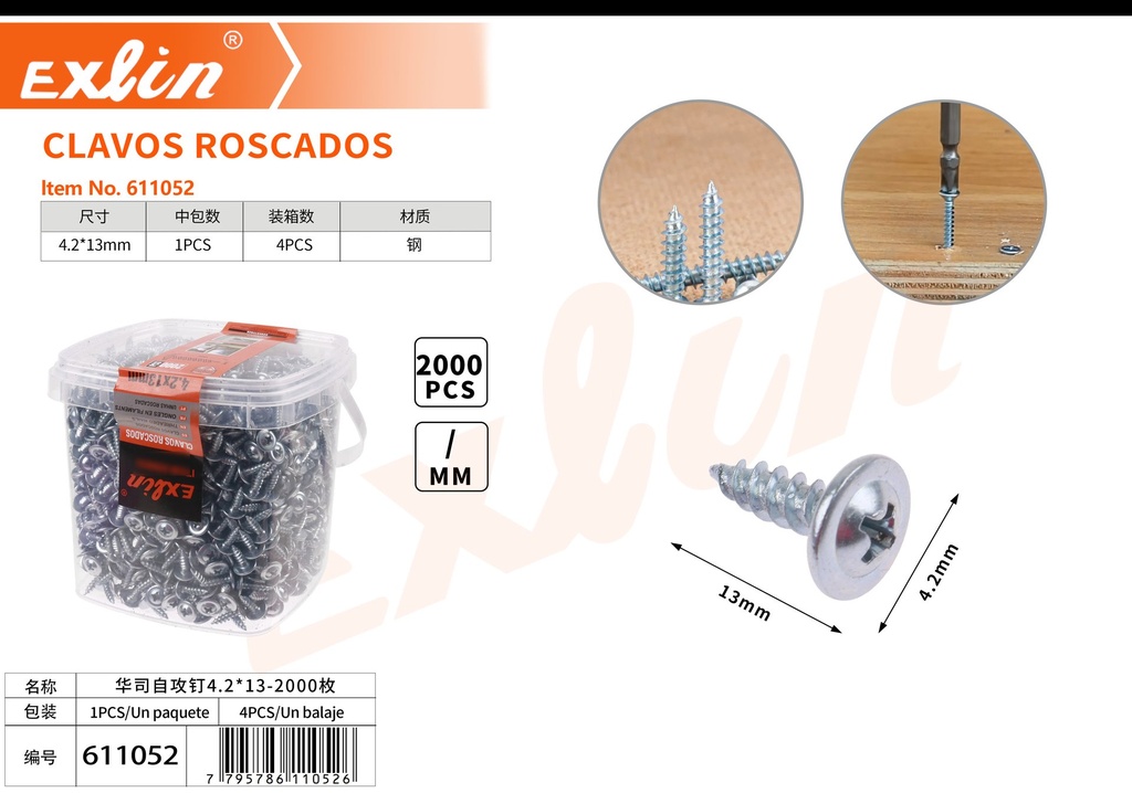 CLAVOS ROSCADOS