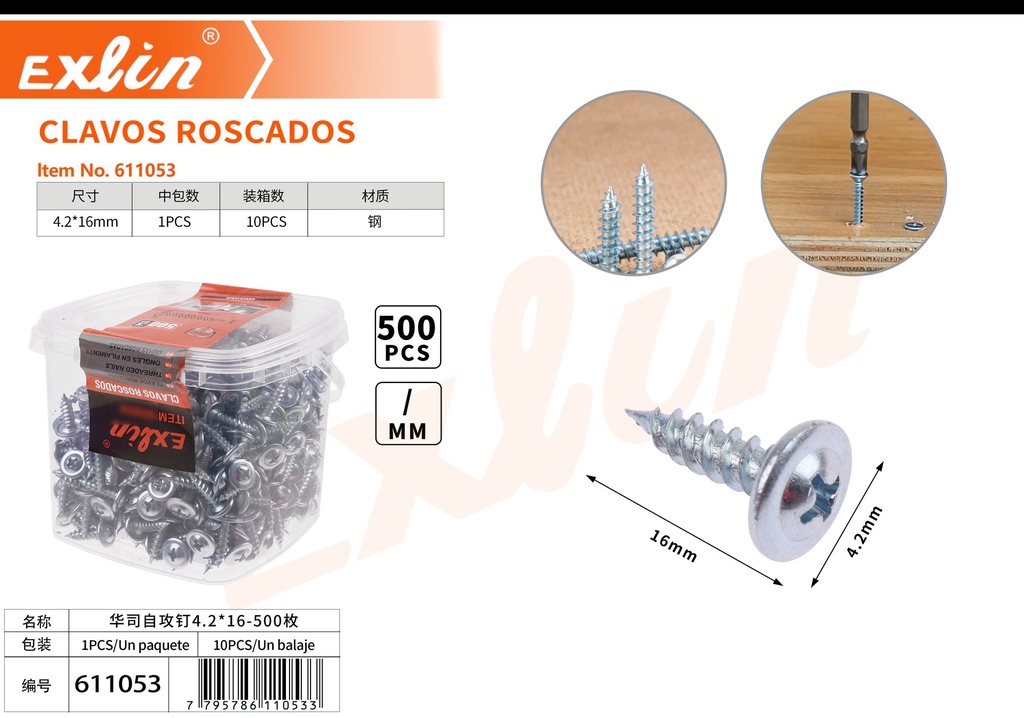 CLAVOS ROSCADOS