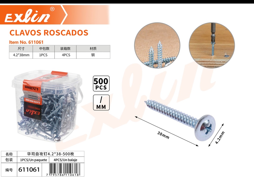 CLAVOS ROSCADOS