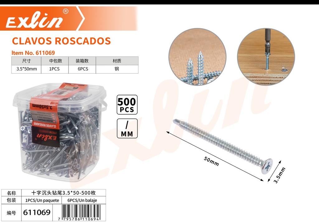 CLAVOS ROSCADOS