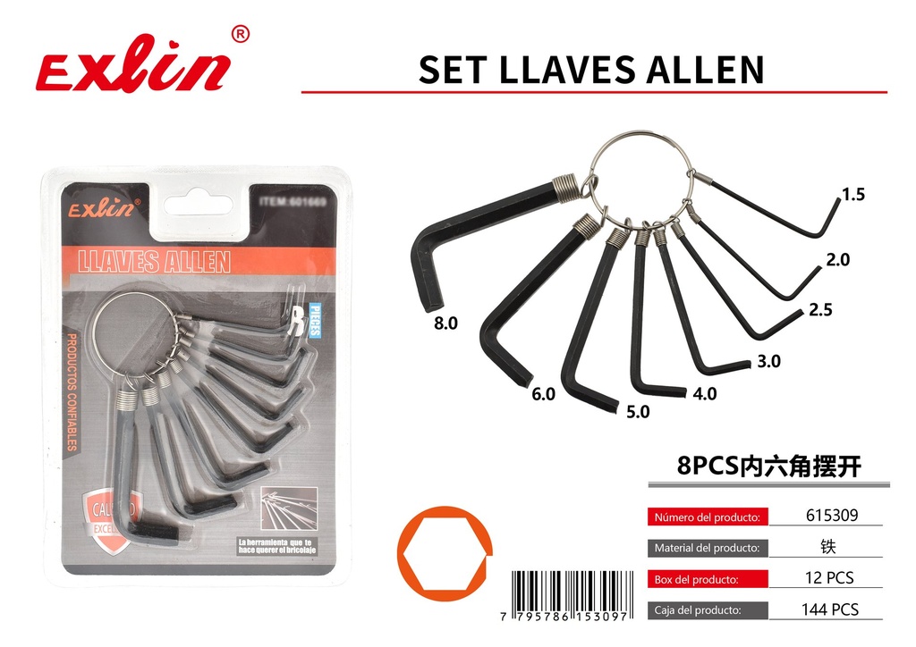 [615309] SET LLAVES ALLEN