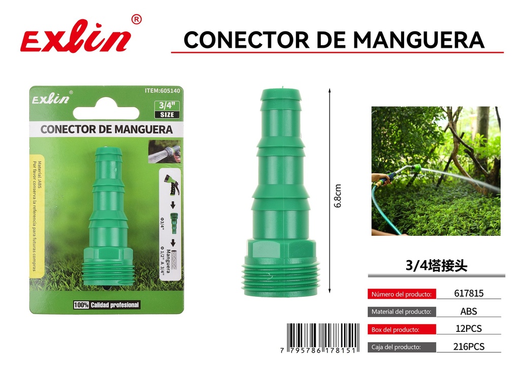 CONECTOR DE MANGUERA