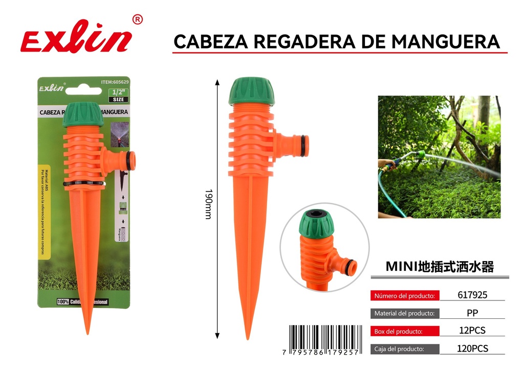 CABEZA REGADERA DE MANGUERA