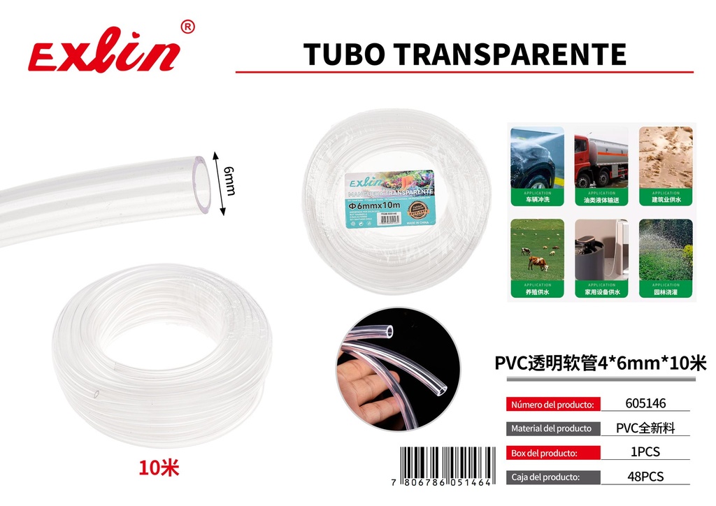 TUBO TRANSPARENTE