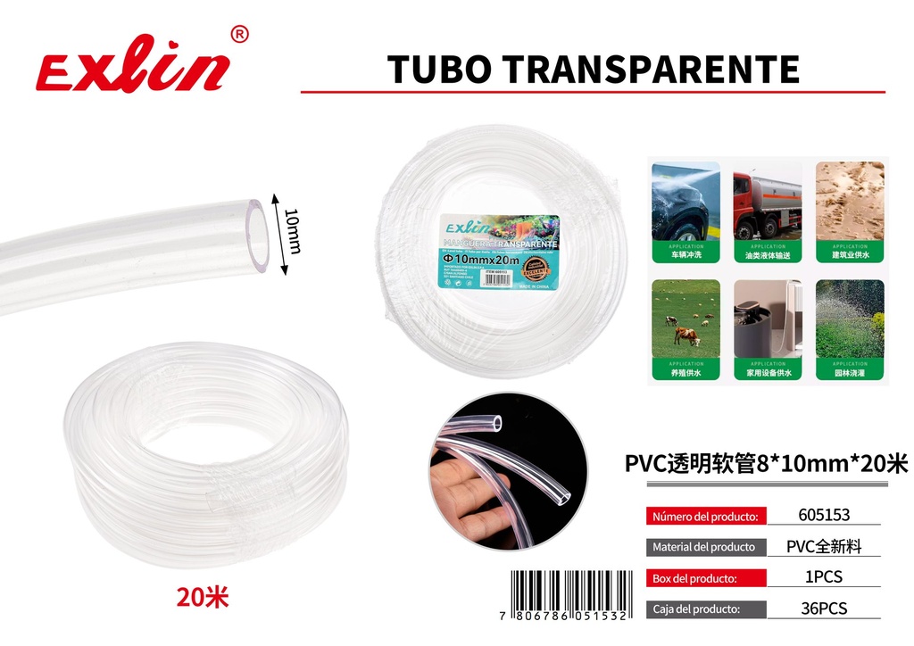 TUBO TRANSPARENTE