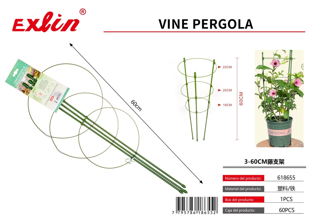 PALOS PARA PLANTAS TREPADORAS