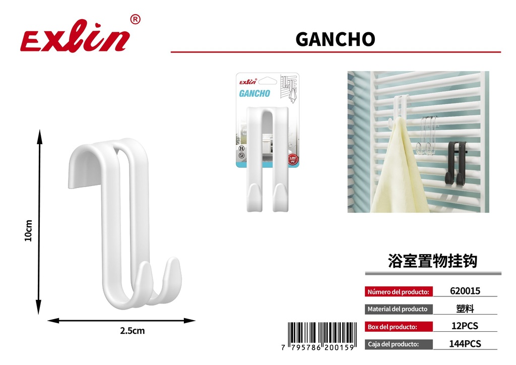 [620015] Hebilla de cortina de baÑo