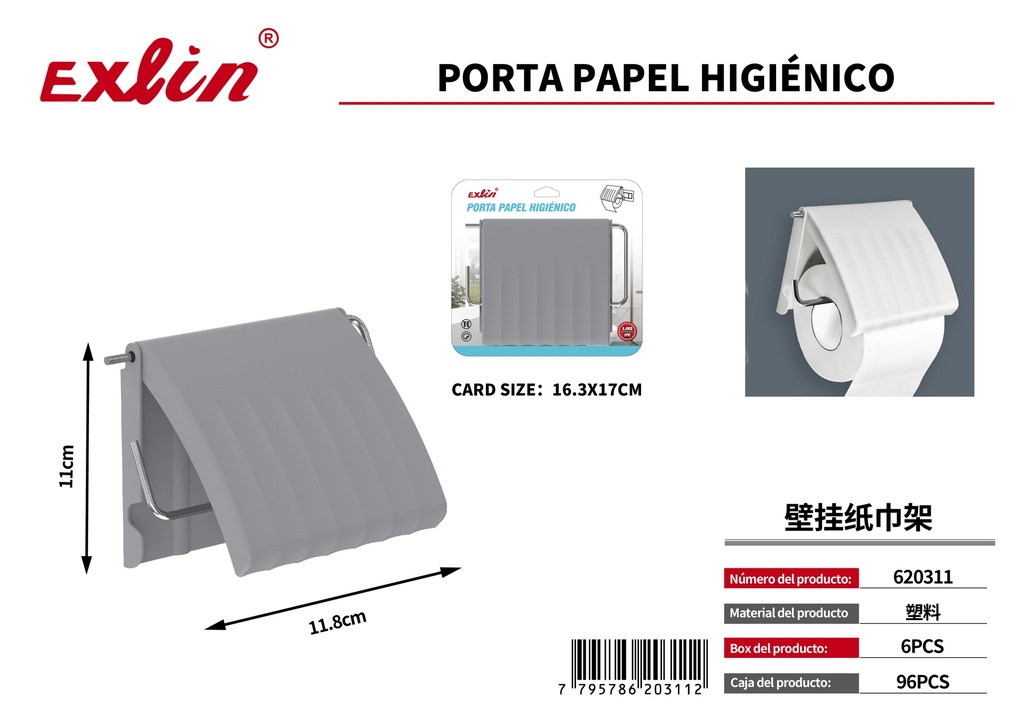 [620311] Estante de toallas de papel colgado en la pared