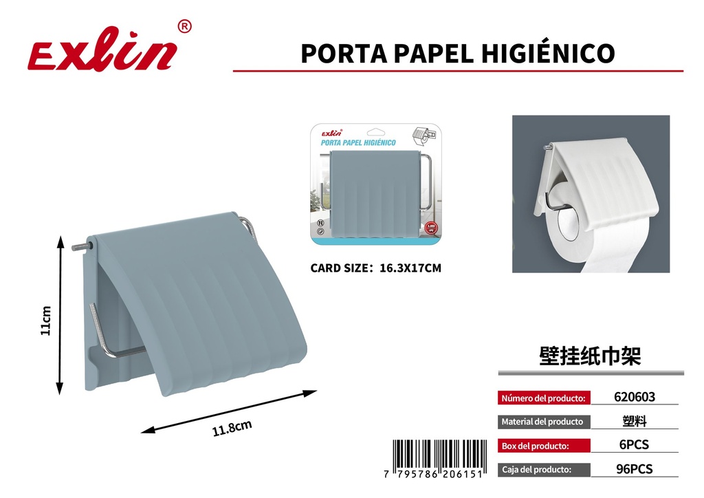 [620603] Estante de toallas de papel colgado en la pared