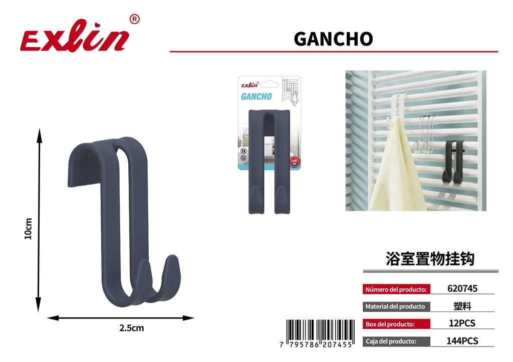 Gancho de almacenamiento
