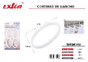 [621471] gancho para cortina de baÑo