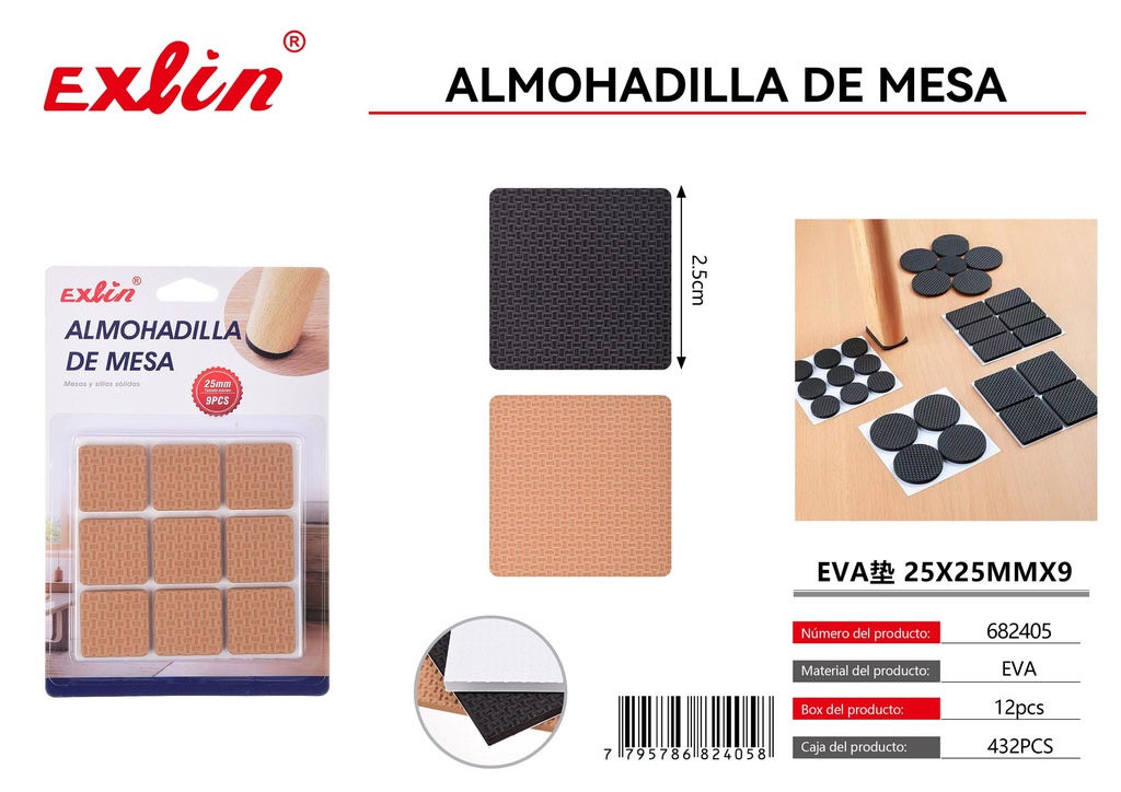[682405] Almohadilla de esquina de Mesa