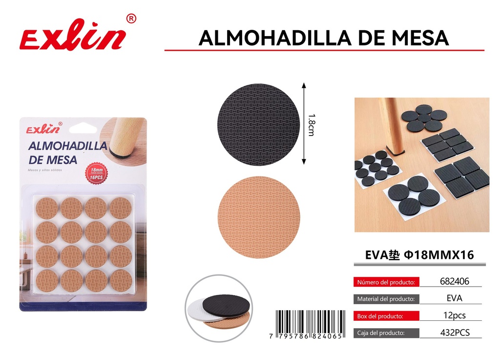 [682406] Almohadilla de esquina de Mesa