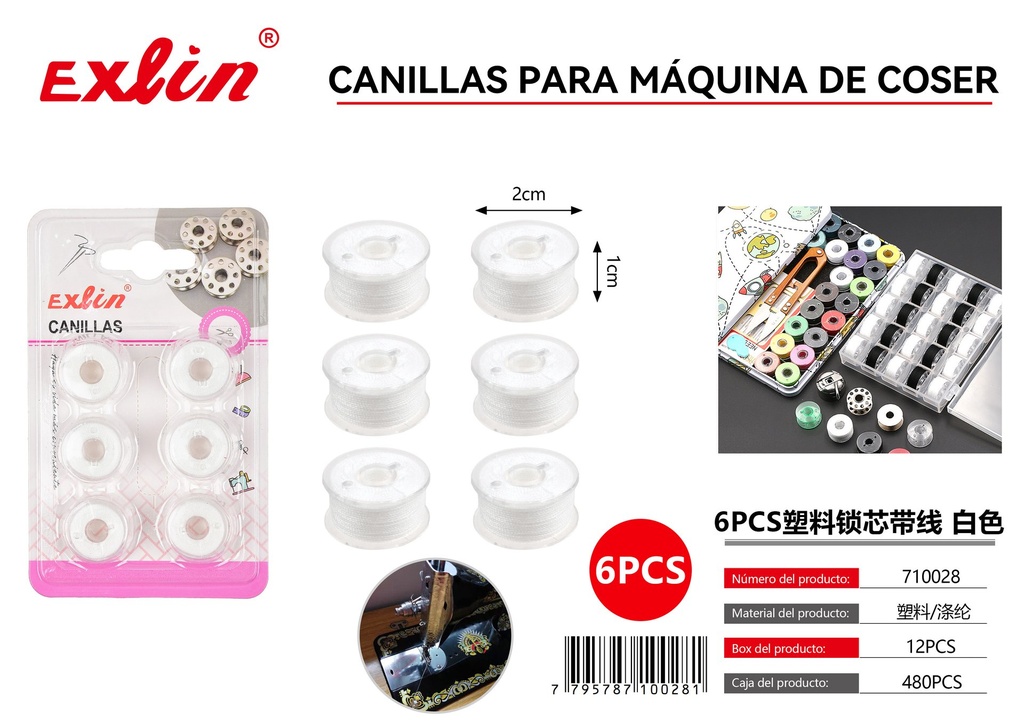 [710028] CANILLAS PARA MAQUINA DE COSER