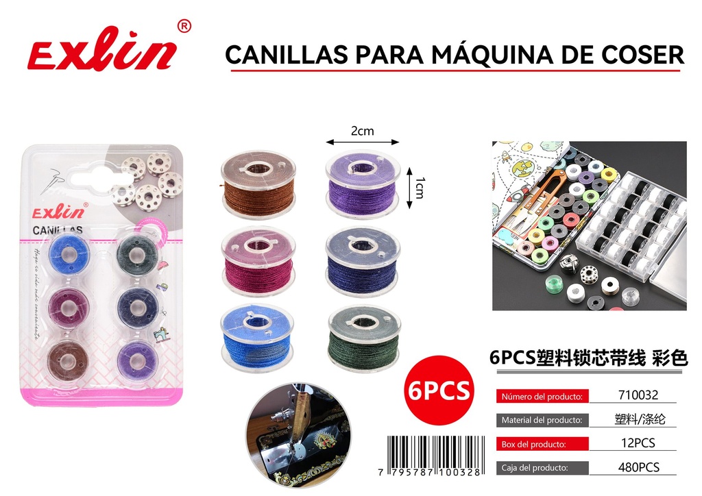 [710032] SEWING MACHINE BOBBINS