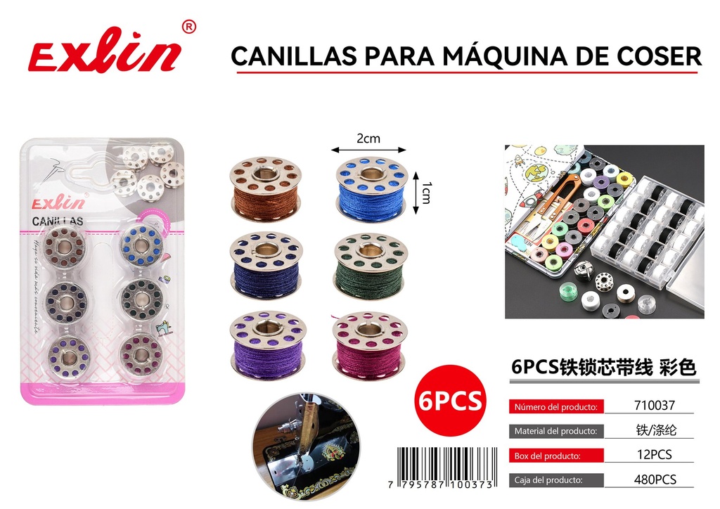 [710037] CANILLAS PARA MAQUINA DE COSER