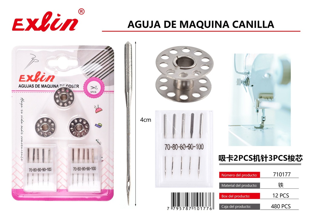 AGUJA DE MAQUINA CANILLA