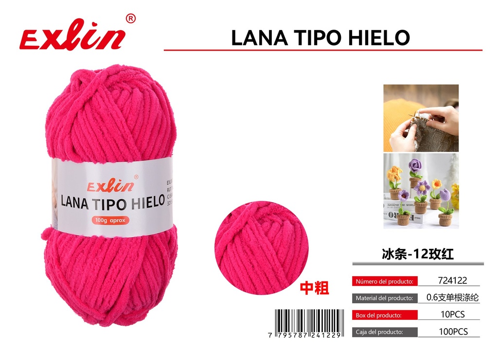 [724122] Lana tipo hielo