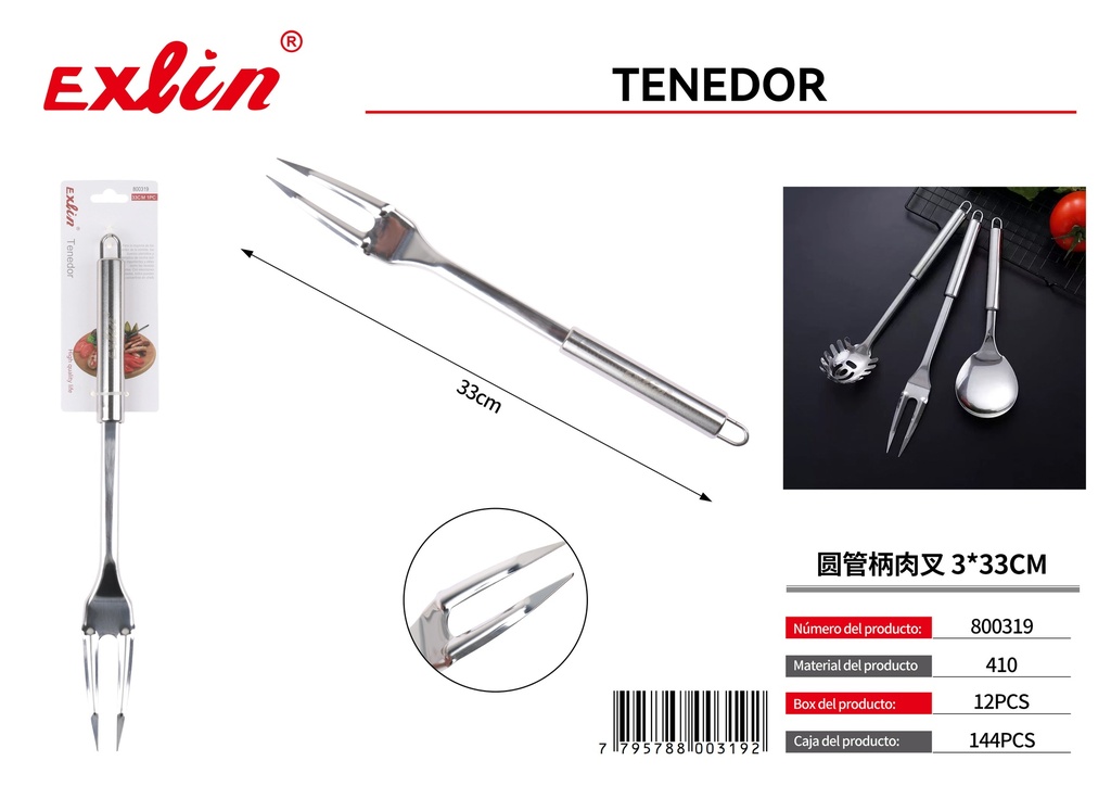 Tenedor asador