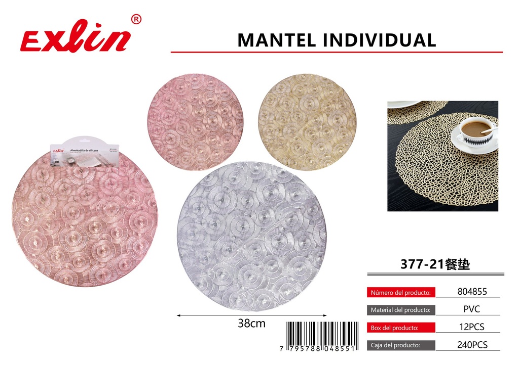 [804855] Round placemat