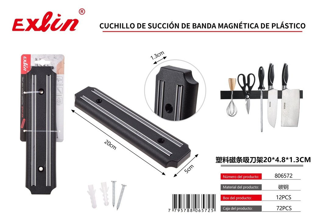 [806572] Plastic magnetic stripe suction knife