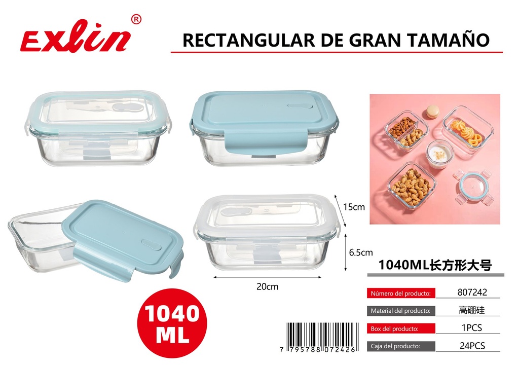 [807242] 1040ml rectangular de gran tamaÑo