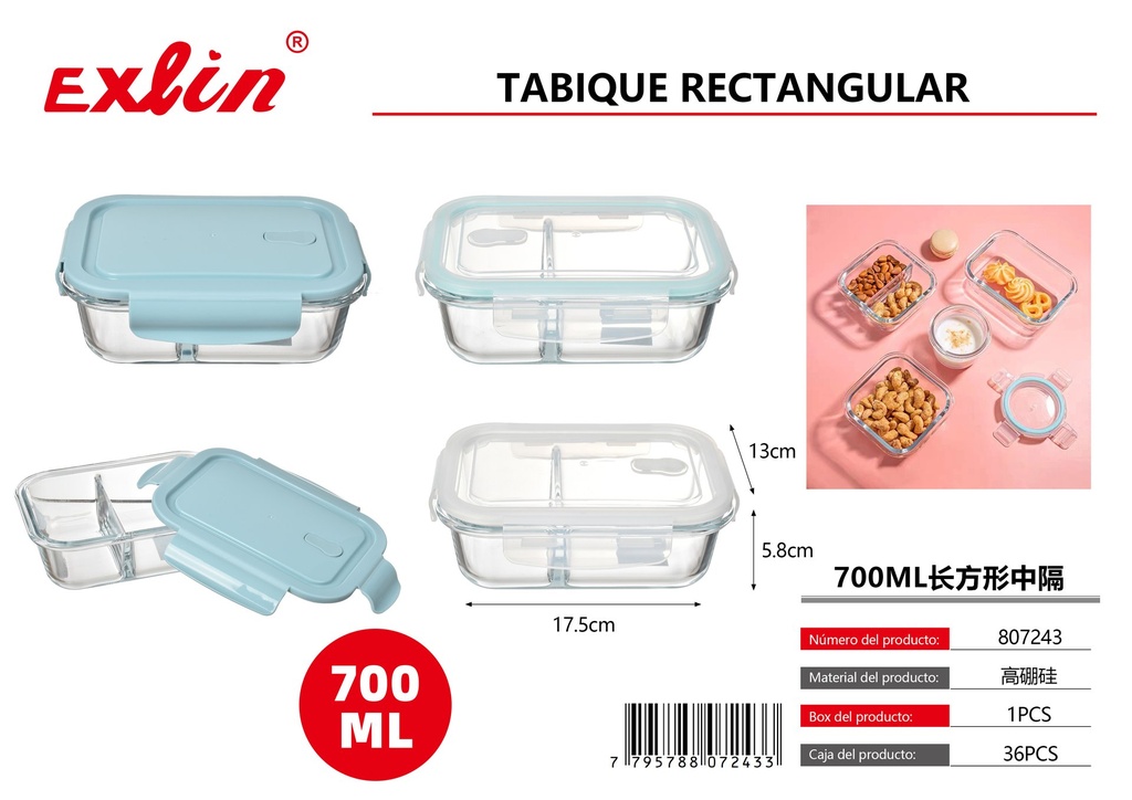 700ml rectangular partition